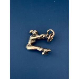Trapeze Artist Sterling Silver Jewelry Charm #gymnastics #acrobatic #competition